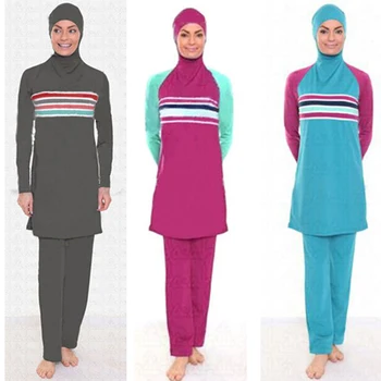 Modest Muslim Swimwear Islamic Swimsuit Women Hijab Swimwear Full Cover Muslim Swimming Beachwear Swim Suit Clothes Set
Modest Muslim Swimwear Islamic Swimsuit Women Hijab Swimwear Full Cover Muslim Swimming Beachwear Swim Suit Clothes Set