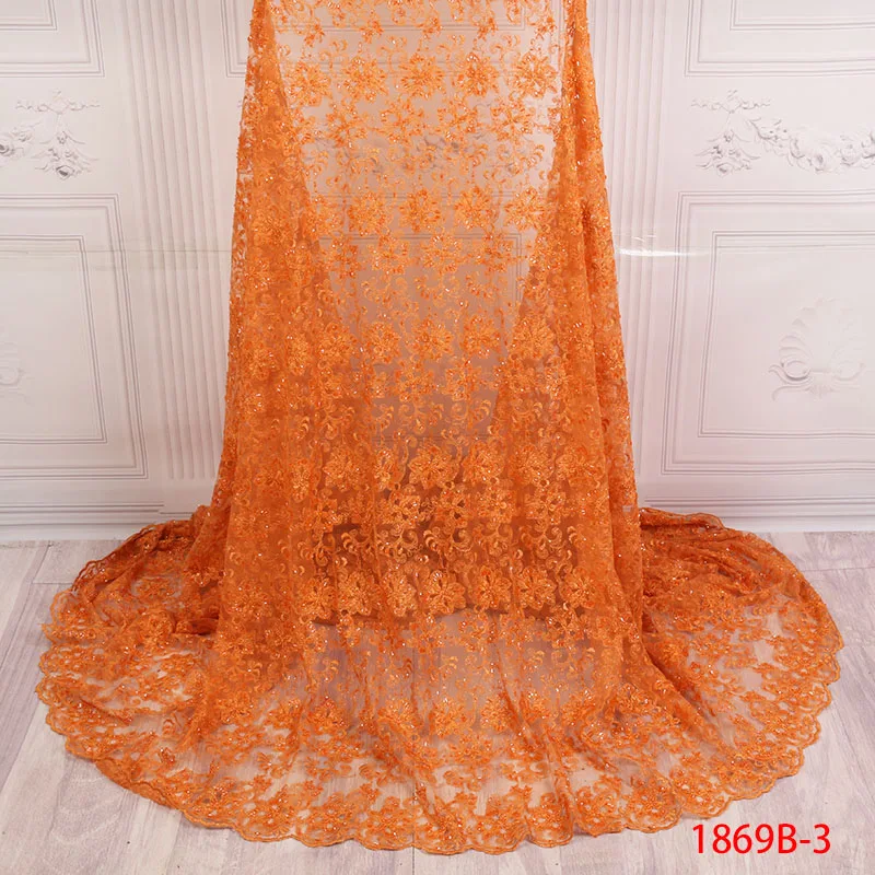 New Fashion Pure Orange Color Much Beads Tulle Lace Fabric Nigerian Handmade Embroidered Tulle Lace Fabric For Wedding AMY1869B
New Fashion Pure Orange Color Much Beads Tulle Lace Fabric Nigerian Handmade Embroidered Tulle Lace Fabric For Wedding AMY1869B