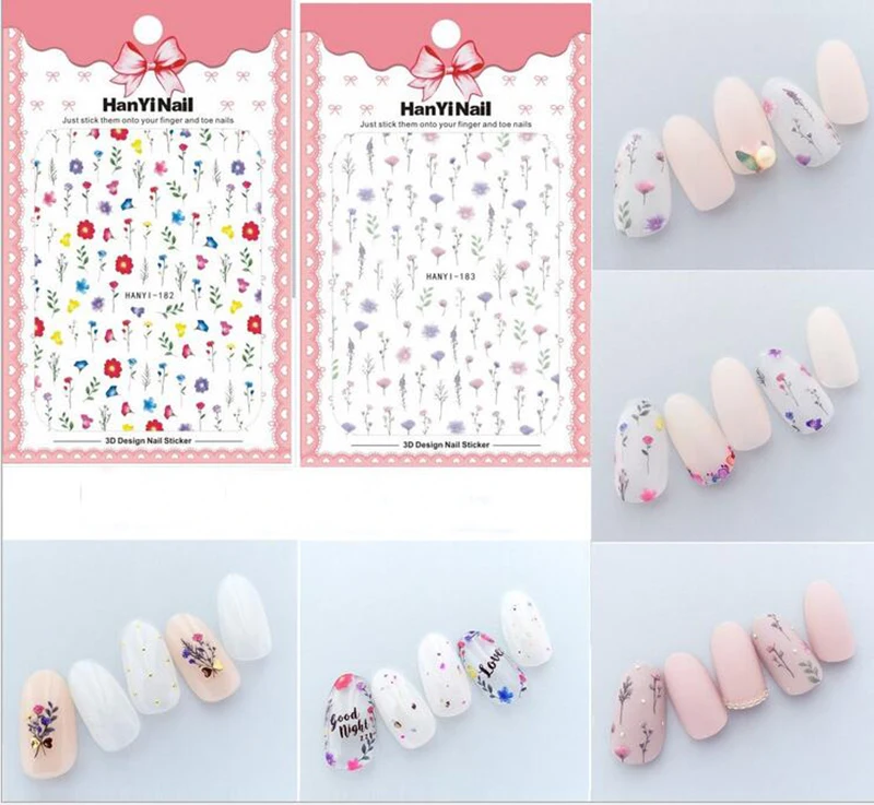 Floral Type! 1 Sheet Nails Art Manicure Back Glue Decal Decorations Design Nail Sticker For Nails Tips Beauty
Floral Type! 1 Sheet Nails Art Manicure Back Glue Decal Decorations Design Nail Sticker For Nails Tips Beauty