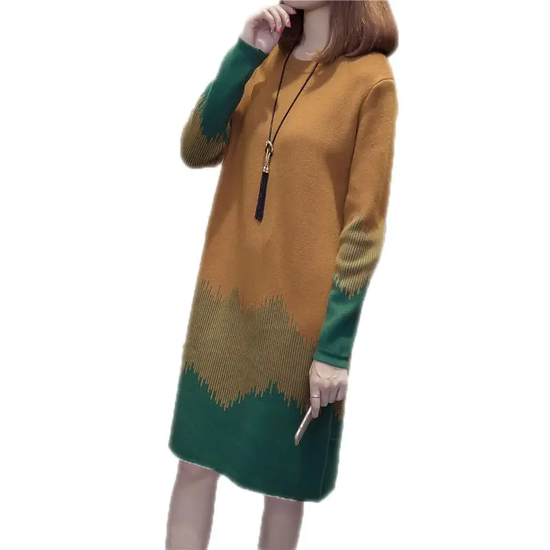 2018 For Women Autumn Winter Oversized Sweater Female Knitted Patchwork O-neck Knitwear Pullovers Ladies Plus Size 3XL Tops A23
2018 For Women Autumn Winter Oversized Sweater Female Knitted Patchwork O-neck Knitwear Pullovers Ladies Plus Size 3XL Tops A23