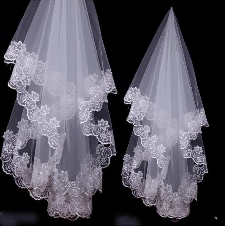 Cheap Velos de Noiva Lace Hot Wedding Accessories Short Wedding Veil White Ivory One Layer Bridal Veil Appliques Lace Edge
Cheap Velos de Noiva Lace Hot Wedding Accessories Short Wedding Veil White Ivory One Layer Bridal Veil Appliques Lace Edge