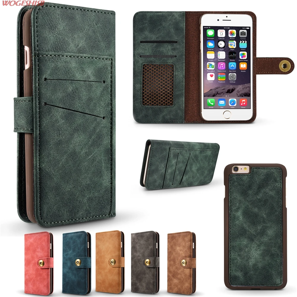 Luxury Detachable Vintage Magnetic Leather Flip Silicone Case for iPhone SE 5 5S 6 6S 7 8 4.7" Plus 5.5 Antigravity Wallet Cover
Luxury Detachable Vintage Magnetic Leather Flip Silicone Case for iPhone SE 5 5S 6 6S 7 8 4.7" Plus 5.5 Antigravity Wallet Cover