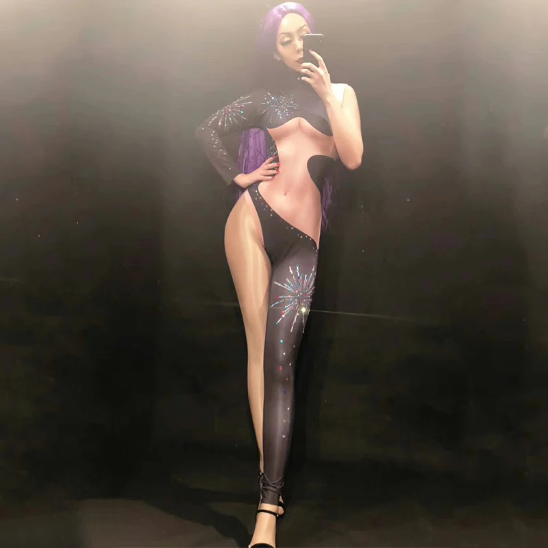Jazz Dance Costumes Rhinestones Jumpsuit Women'S Performance Party Celebrate Costume Dance Clothing Gogo DJ Costumes DJ180
Jazz Dance Costumes Rhinestones Jumpsuit Women'S Performance Party Celebrate Costume Dance Clothing Gogo DJ Costumes DJ180