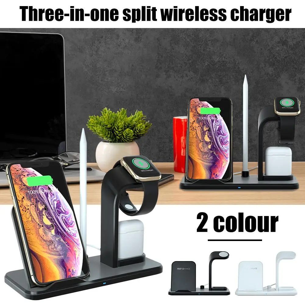 3 In 1 Wireless Charging Station For IWatch 4/3/2/1 Qi Fast Charger Base For IPhoneX/XS/MAX/XR/8Plus/AirPods Wireless Charging
3 In 1 Wireless Charging Station For IWatch 4/3/2/1 Qi Fast Charger Base For IPhoneX/XS/MAX/XR/8Plus/AirPods Wireless Charging