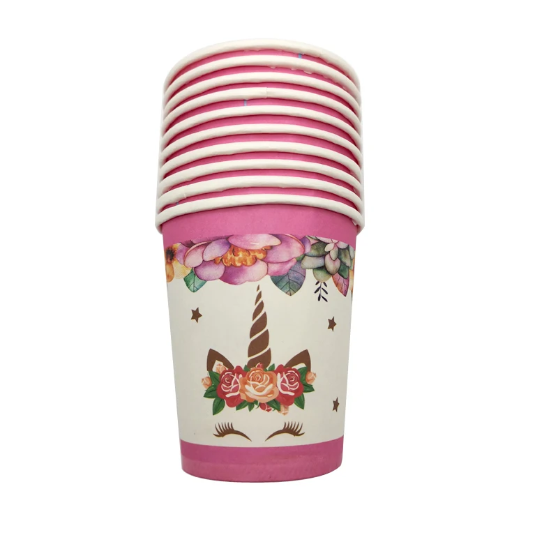 10pcs/lot Kids Favors Decoration Food Grade Paper Cups Birthday Party Baby Shower Cartoon Unicorn Theme Glass Events Supplies
10pcs/lot Kids Favors Decoration Food Grade Paper Cups Birthday Party Baby Shower Cartoon Unicorn Theme Glass Events Supplies