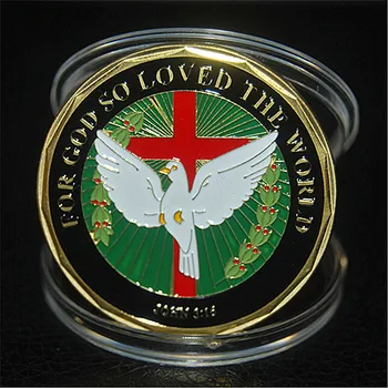 John 316 For GOD So Loved The World Challenge Coin, gold plated coins, Commemorative coins, free shippng 10pcs/lot
John 316 For GOD So Loved The World Challenge Coin, gold plated coins, Commemorative coins, free shippng 10pcs/lot