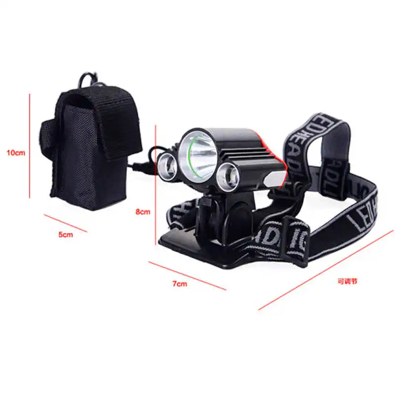 3X T6 LED Bike Bicycle Front Light Lamp Headlight Headlamp+battery+charger lanterna led bike led flashlight rechargeable #3o4 (7)