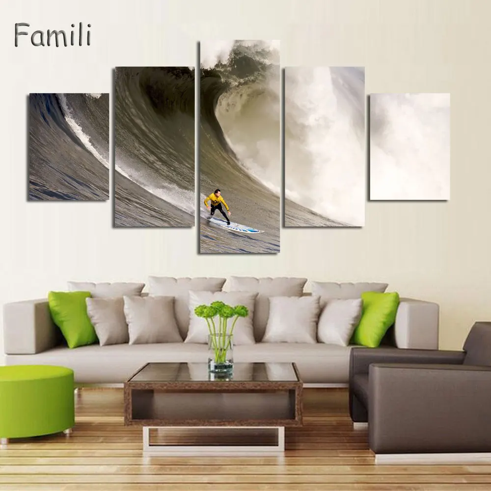 5 Piece Wall Art Painting Canvas Painting Surf At Sea Natural Beauty Painting Modern Picture Home Decor For Living Room gift
5 Piece Wall Art Painting Canvas Painting Surf At Sea Natural Beauty Painting Modern Picture Home Decor For Living Room gift