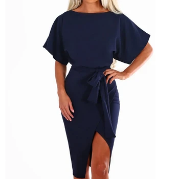 Hot 2019 Summer Dress Work Office Short Sleeve O-Neck Elegant Ladies Bodycon Bandage Belt Slim Party Dress Vestidos Plus Size
Hot 2019 Summer Dress Work Office Short Sleeve O-Neck Elegant Ladies Bodycon Bandage Belt Slim Party Dress Vestidos Plus Size