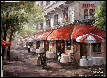 Hand Painted Knife oil painting reproductions,Store front scenery on canvas decoration For Office Par
Hand Painted Knife oil painting reproductions,Store front scenery on canvas decoration For Office Par