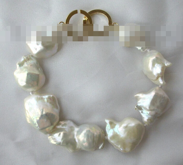 Hot sell ->@@ > 01080 white baroque reborn keshi freshwater pearl bracelet -Top quality free shipping 
Hot sell ->@@ > 01080 white baroque reborn keshi freshwater pearl bracelet -Top quality free shipping