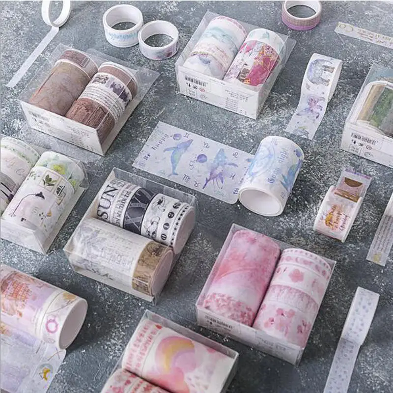 7pcs/Box Vintage DIY Scrapbooking Washi Masking Tape Adhesive Tape Decorative Paper Label Stickers For Notebook Stationery Gift
7pcs/Box Vintage DIY Scrapbooking Washi Masking Tape Adhesive Tape Decorative Paper Label Stickers For Notebook Stationery Gift