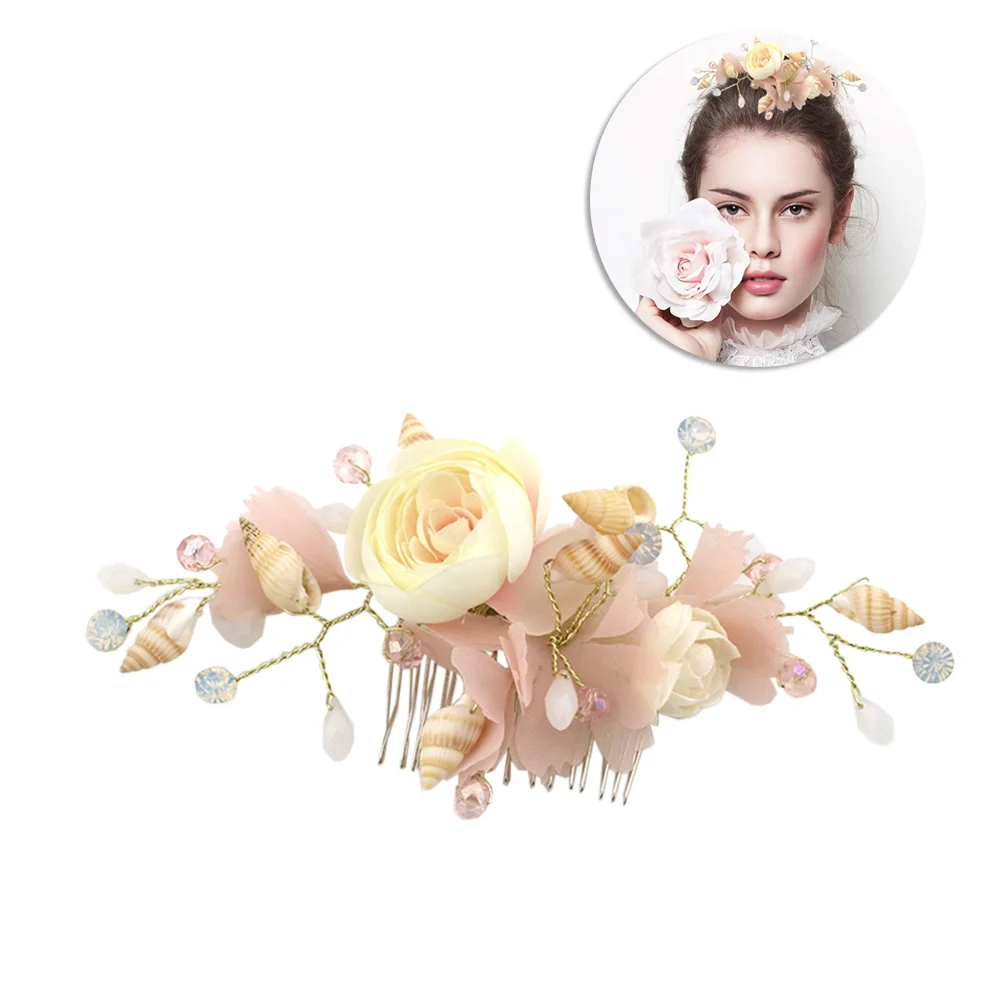 1pcs Bridal Hair Combs Shell Silk Yarn Flower Hair Comb Headpiece Hair Clips Hair Accessories for Dating Evening Party Wedding
1pcs Bridal Hair Combs Shell Silk Yarn Flower Hair Comb Headpiece Hair Clips Hair Accessories for Dating Evening Party Wedding
