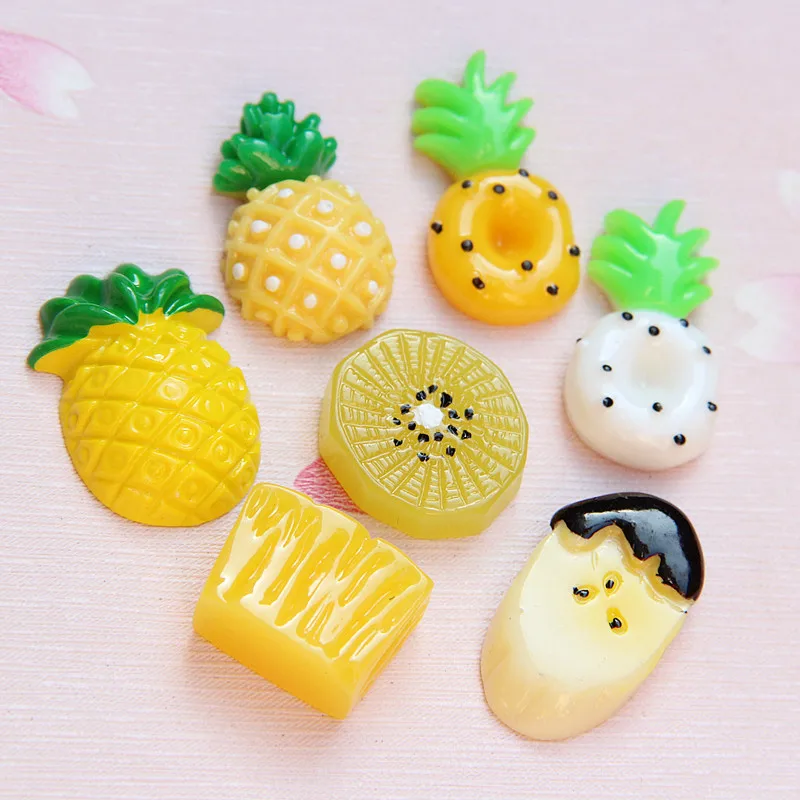 30pcs Flatback Resin Fruit Cabochons Pineapple Slice For Phone Case Decoration Hairpin Ornaments
30pcs Flatback Resin Fruit Cabochons Pineapple Slice For Phone Case Decoration Hairpin Ornaments