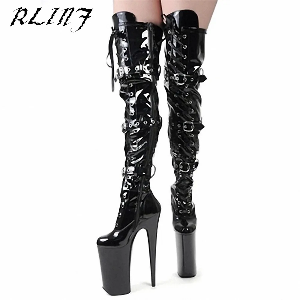 RLINF Women Sexy Fetish Dance Nightclub 20CM Extreme Sexy Black Cozy Matt Knee Boots 34-46
RLINF Women Sexy Fetish Dance Nightclub 20CM Extreme Sexy Black Cozy Matt Knee Boots 34-46