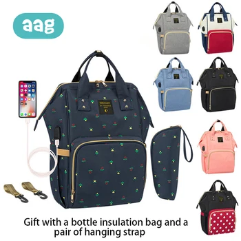 AAG USB Interface Mummy Bag Waterproof Multi-function Large-Capacity Travel Maternity Nappy Backpack Bottle Insulation Bag 30
AAG USB Interface Mummy Bag Waterproof Multi-function Large-Capacity Travel Maternity Nappy Backpack Bottle Insulation Bag 30