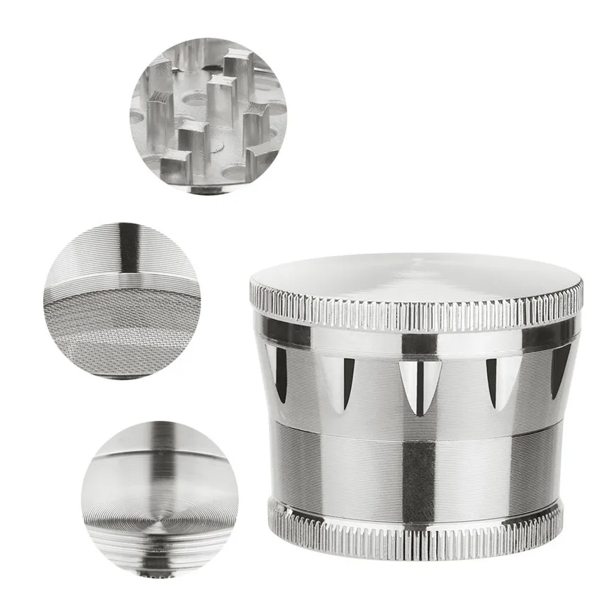 4-layer 50mm Metal Herb & Spice Mills Tobacco Grinder Spice Graters Cursher Crank Muller Mill Pollinator Smoking Accessories D#3
4-layer 50mm Metal Herb & Spice Mills Tobacco Grinder Spice Graters Cursher Crank Muller Mill Pollinator Smoking Accessories D#3
