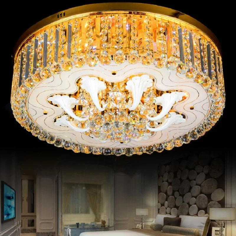 Luxury Crystal Led Chandelier Lighting For Living Room Modern Ceiling Led Lights Gold K9 Crystal Lamp Lustre Cristal 110V 220V
Luxury Crystal Led Chandelier Lighting For Living Room Modern Ceiling Led Lights Gold K9 Crystal Lamp Lustre Cristal 110V 220V