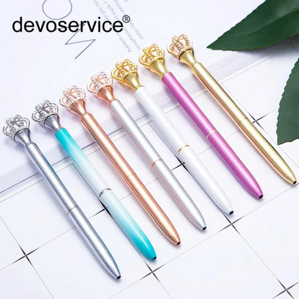 High-grade Metal Ballpoint Pen Crown Gel Pens Wedding Office Metal Roller Ball Pen For Writing Office Stationery School Supplie
High-grade Metal Ballpoint Pen Crown Gel Pens Wedding Office Metal Roller Ball Pen For Writing Office Stationery School Supplie