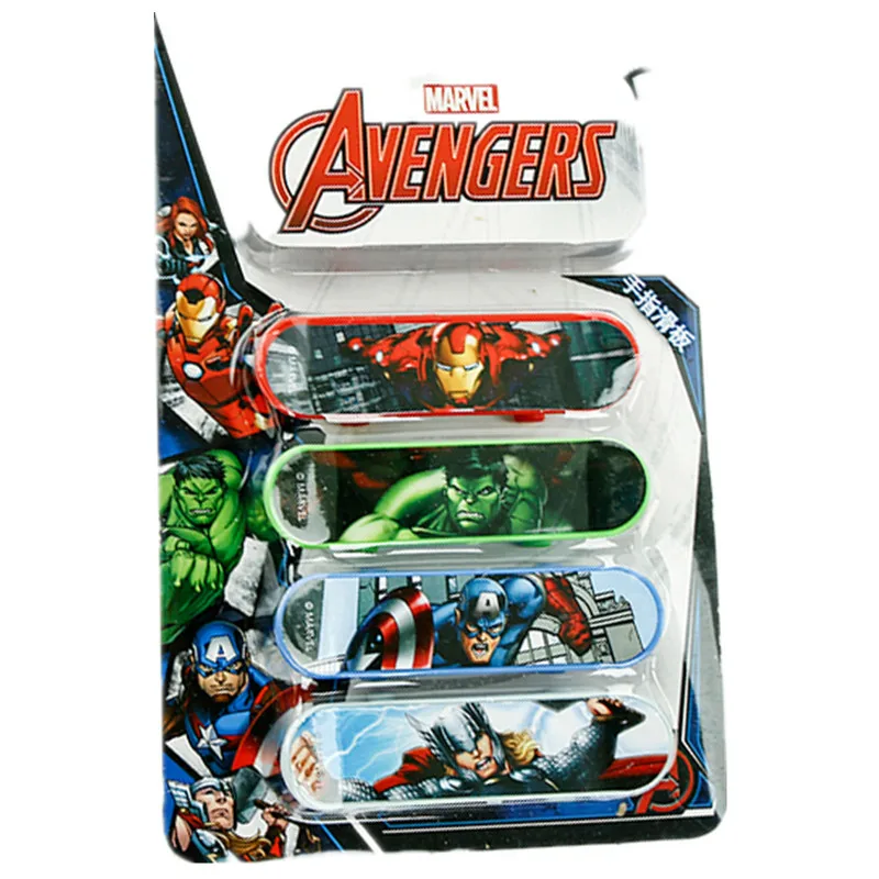 Disney Marvel 4pcs Avengers Age Ultron Plastic Kids Sports Toys Game Mini Speed Finger Board Skateboards For Boys Children Gifts
Disney Marvel 4pcs Avengers Age Ultron Plastic Kids Sports Toys Game Mini Speed Finger Board Skateboards For Boys Children Gifts