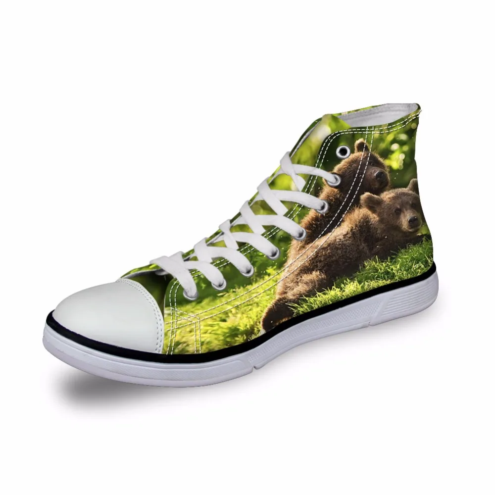 Noisydesigns Women sneakers Casual bear in grass land 3D print flat vintage Canvas Vulcanized shoes high top flats girl footwear
Noisydesigns Women sneakers Casual bear in grass land 3D print flat vintage Canvas Vulcanized shoes high top flats girl footwear