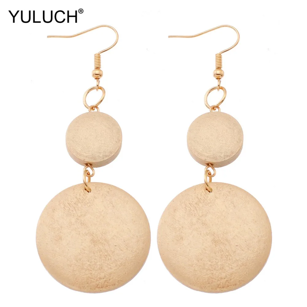 YULUCH Fashion Round Chandelier Pompom Pom Pom Earrings Trendy Hanging Silver Boho Wood Pendant Earings For Women Lady Jewelry
YULUCH Fashion Round Chandelier Pompom Pom Pom Earrings Trendy Hanging Silver Boho Wood Pendant Earings For Women Lady Jewelry