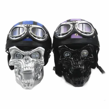 12V LED Skull Head Light Universal Headlight Lamp Helmets Goggles Motorcycle For Harley Honda Suzuki Kawasaki Old School
12V LED Skull Head Light Universal Headlight Lamp Helmets Goggles Motorcycle For Harley Honda Suzuki Kawasaki Old School