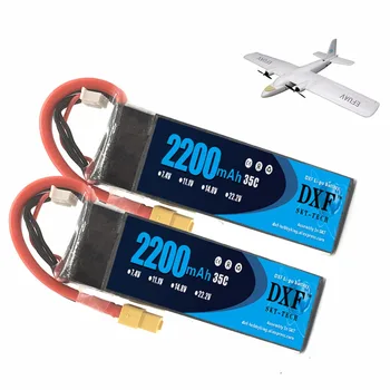 2pcs DXF Lipo Battery 11.1V 2200mAh 30C Max 60C for RC Trex 450 Fixed-wing Helicopter Quadcopter Car AKKU 3S Bateria
2pcs DXF Lipo Battery 11.1V 2200mAh 30C Max 60C for RC Trex 450 Fixed-wing Helicopter Quadcopter Car AKKU 3S Bateria
