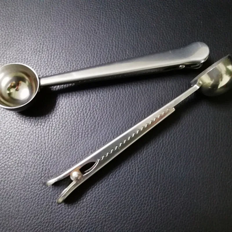 Durable Stainless Steel Spoon with Bag Clip Ground Tea Coffee Scoop with Portable Bag Seal Clip Powder Measuring Tools 1PC
Durable Stainless Steel Spoon with Bag Clip Ground Tea Coffee Scoop with Portable Bag Seal Clip Powder Measuring Tools 1PC