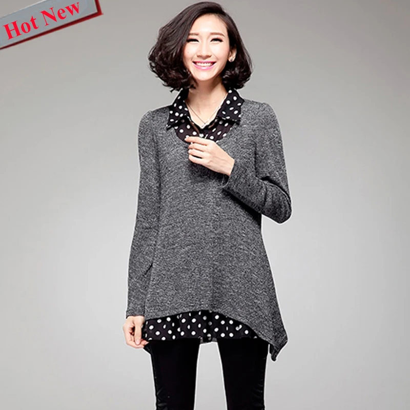 2018 Loose Top Autumn Winter Korea Style Women Elegant Long Sleeve Casual Plus Size Clothing 5XL 4XL 3XL Gray Loose Knit Sweater
2018 Loose Top Autumn Winter Korea Style Women Elegant Long Sleeve Casual Plus Size Clothing 5XL 4XL 3XL Gray Loose Knit Sweater