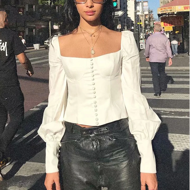 Vintage long sleeve blouses woman 2019 Summer womens tops and blouses Streetwear ladies tops korean fashion button white shirt
Vintage long sleeve blouses woman 2019 Summer womens tops and blouses Streetwear ladies tops korean fashion button white shirt