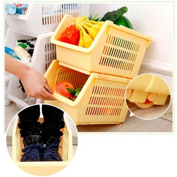 Plastic Superimposed Storage Basket With Wheel Multifunctional Modern-Style Kitchen Fruit Vegetable Storage Organizers Tools
Plastic Superimposed Storage Basket With Wheel Multifunctional Modern-Style Kitchen Fruit Vegetable Storage Organizers Tools