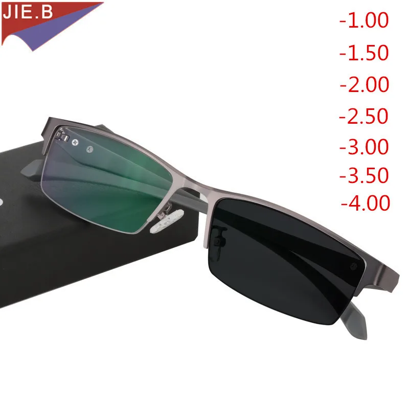 2018 деловые мужские солнцезащитные очки TR90 закрытые очки-1 00-1 50-2 00 до-4 | Аксессуары