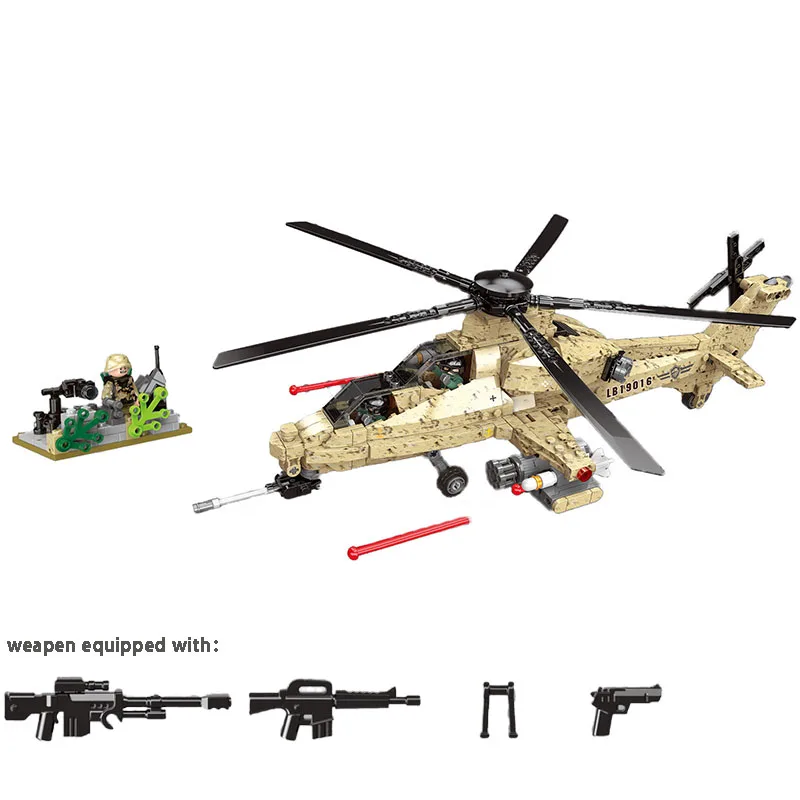 XINGBAO XB06025 Army Series Legao Legoed Technic Military Building Blocks WZ10 Helicopter Special Forces Soldier Bricks D2
XINGBAO XB06025 Army Series Legao Legoed Technic Military Building Blocks WZ10 Helicopter Special Forces Soldier Bricks D2