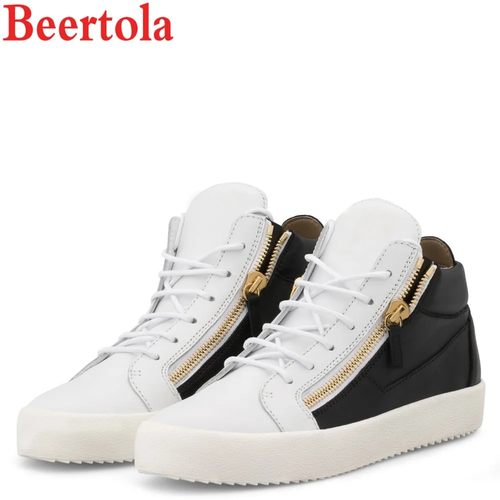 Beertola Luxury Brand Men Shoes Italian Style Flats Lace-up White/Black Patch Unisex Sneakers Round Toe Zippers Casuals Shoes
Beertola Luxury Brand Men Shoes Italian Style Flats Lace-up White/Black Patch Unisex Sneakers Round Toe Zippers Casuals Shoes