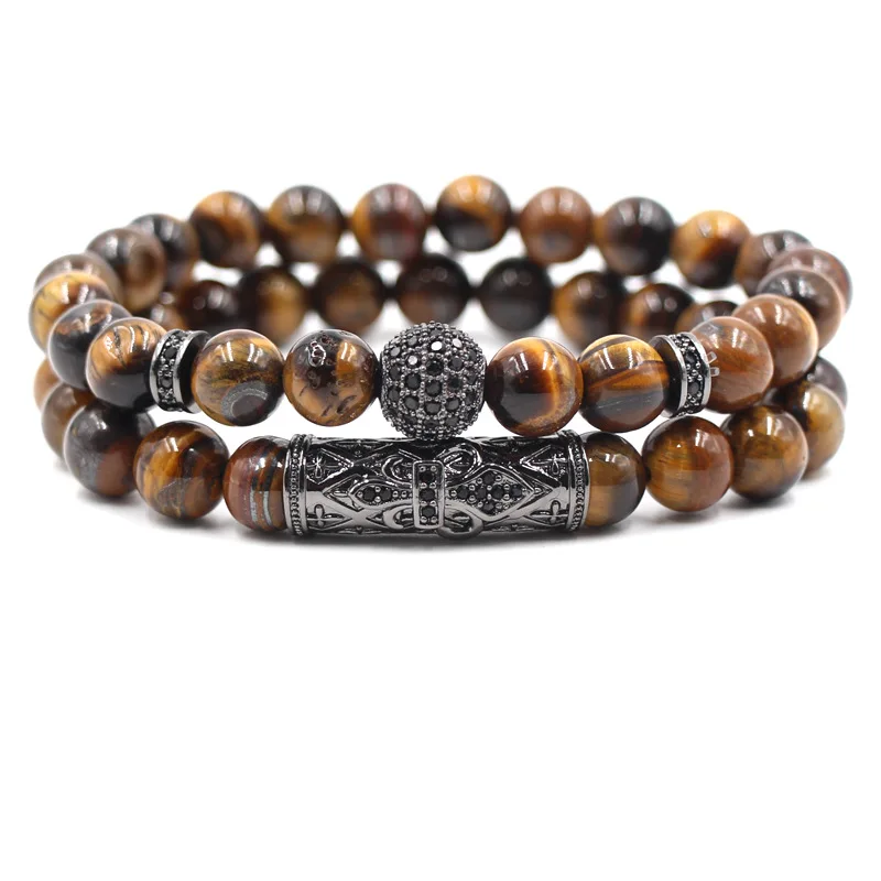 New Jewelry Trendy Fashion Luxury Stone Bead Antique Crown Bracelet For Men Natural Stone Bracelet Men Jewelry Gift Dropshipping
New Jewelry Trendy Fashion Luxury Stone Bead Antique Crown Bracelet For Men Natural Stone Bracelet Men Jewelry Gift Dropshipping