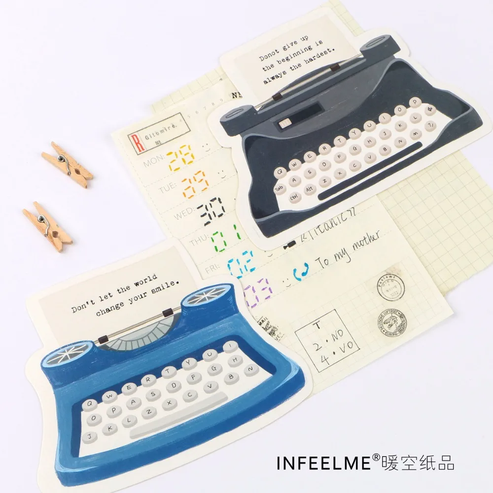 30 sheets/LOT Kawaii Retro Typewriter Postcard /Greeting Card/Wish Card/Christmas and New Year gifts
30 sheets/LOT Kawaii Retro Typewriter Postcard /Greeting Card/Wish Card/Christmas and New Year gifts