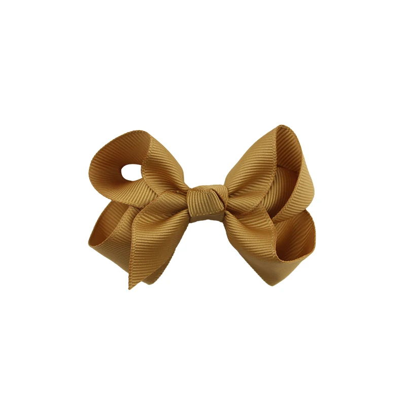 Colourful Bow Clip Boutique Hair Bows For Girls Kids Children Girls Hair Clips Grosgrain Ribbon Bows (3)