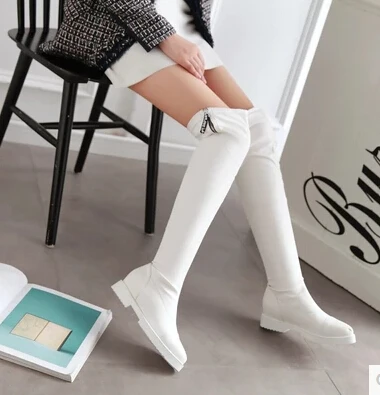 2016 new fashion sleeve autumn and winter sharpness flat knee boots women with low and large size 4243
2016 new fashion sleeve autumn and winter sharpness flat knee boots women with low and large size 4243
