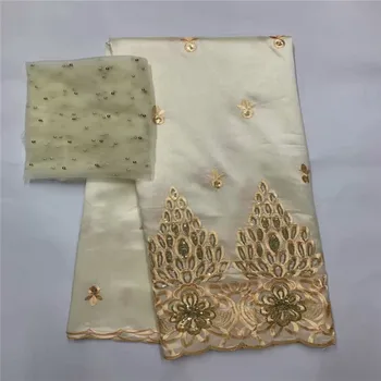 Hottest African George Lace Fabric,Super Quality white George Silks Lace Black Embroidered And Lot of Sequins For Sewing Dress
Hottest African George Lace Fabric,Super Quality white George Silks Lace Black Embroidered And Lot of Sequins For Sewing Dress