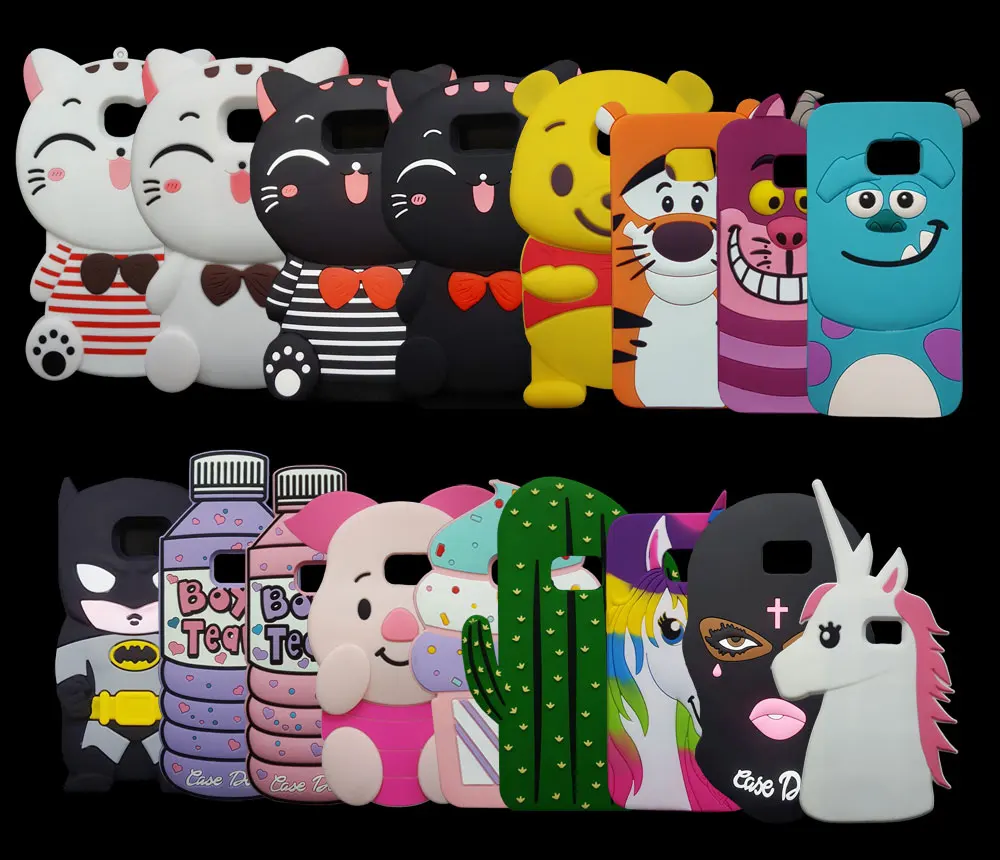 Soft Silicone Case for Samsung GALAXY S7 edge Shell Cute 3D Cartoon Unicorn Bunny Batman Piglet Cat Monsters Rubber Cover
Soft Silicone Case for Samsung GALAXY S7 edge Shell Cute 3D Cartoon Unicorn Bunny Batman Piglet Cat Monsters Rubber Cover