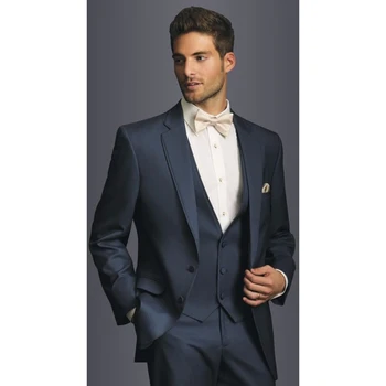 Slim Fit Groom Men Suit Tuxedos navy blue Mens Wedding Prom Dinner Suits vestido de festa 2017 Slim Fit Groomsman Wear blazer
Slim Fit Groom Men Suit Tuxedos navy blue Mens Wedding Prom Dinner Suits vestido de festa 2017 Slim Fit Groomsman Wear blazer