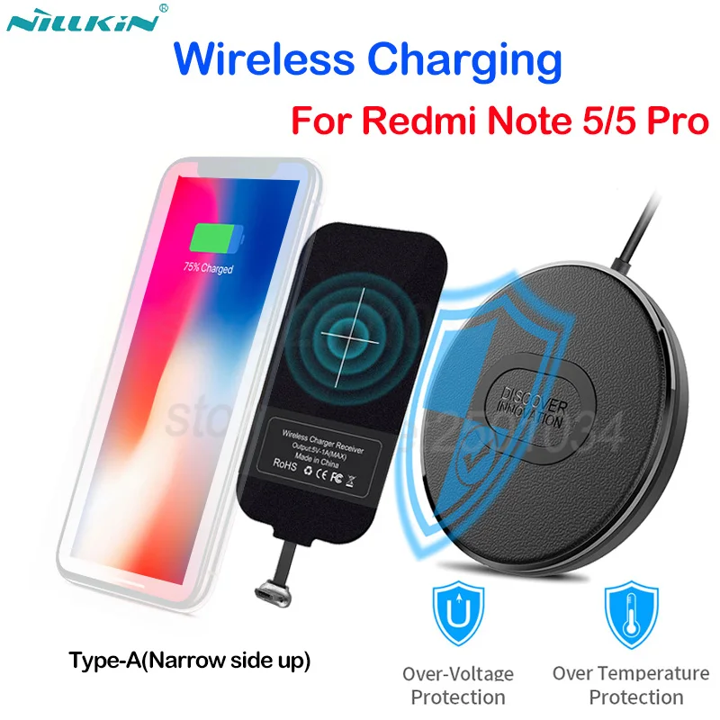 Nillkin Mini Qi Fast Wireless Charger Wireless Charging for Xiaomi Redmi Note 5/Note 5 Pro + Micro USB Type A Charging Receiver
Nillkin Mini Qi Fast Wireless Charger Wireless Charging for Xiaomi Redmi Note 5/Note 5 Pro + Micro USB Type A Charging Receiver