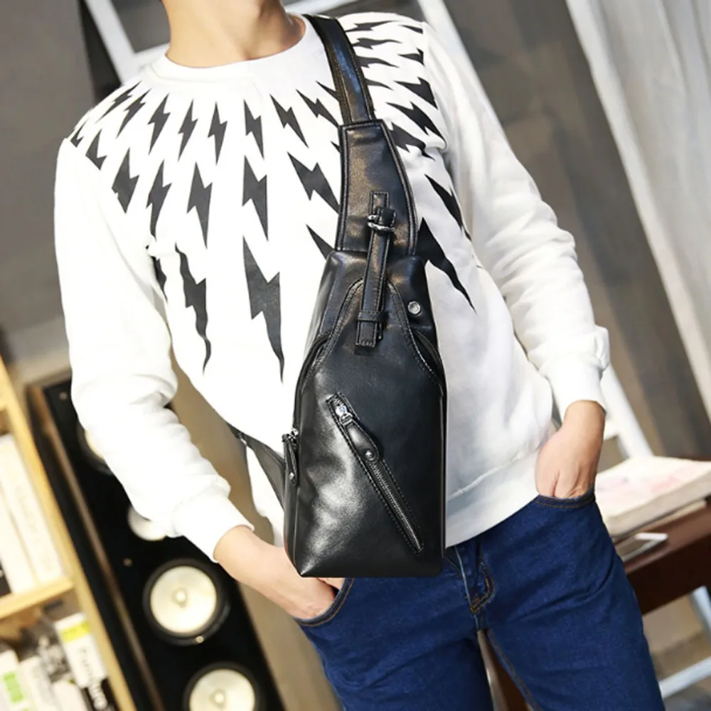 New Men PU Leather High Quality Cross Body Messenger Shoulder Fashion Sling Pack Chest Bag
New Men PU Leather High Quality Cross Body Messenger Shoulder Fashion Sling Pack Chest Bag