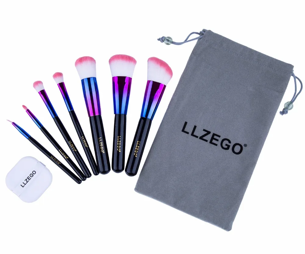 7pcs LLZEGO Colorful Makeup Brushes Powder Foundation Eyebrow Face make up set Cosmetic brush tool kit with Cosmetic powder puff
7pcs LLZEGO Colorful Makeup Brushes Powder Foundation Eyebrow Face make up set Cosmetic brush tool kit with Cosmetic powder puff