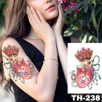 Waterproof Temporary Tattoo Sticker Gemstone Pearl Heart Crown pattern Water Transfer body art flash fake tatoo
Waterproof Temporary Tattoo Sticker Gemstone Pearl Heart Crown pattern Water Transfer body art flash fake tatoo