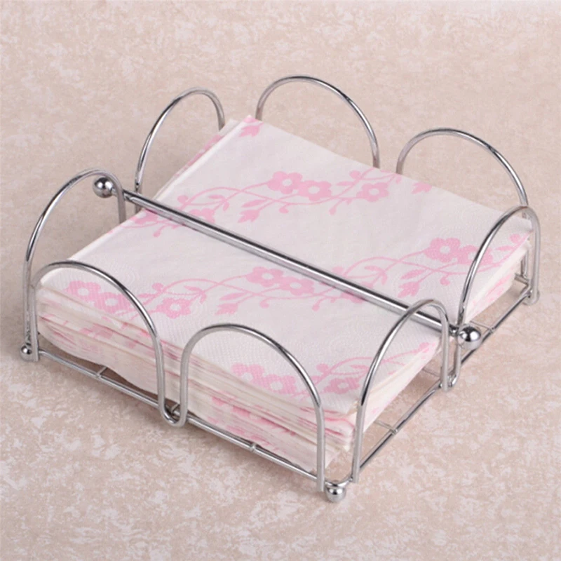 Home Stainless Steel Rubber Bottom Square Napkins Home Kitchen Napkin Rack Family Party Table Decoration Napkin Racks
Home Stainless Steel Rubber Bottom Square Napkins Home Kitchen Napkin Rack Family Party Table Decoration Napkin Racks