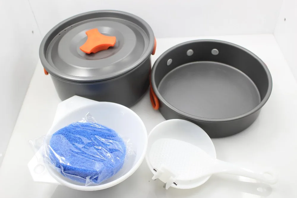 50 set/lot Outdoor Cooking Set Anodised Aluminum Non-stick Cookware Camping Picnic Hiking Utensils Pot with lid * Bowls
50 set/lot Outdoor Cooking Set Anodised Aluminum Non-stick Cookware Camping Picnic Hiking Utensils Pot with lid * Bowls
