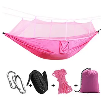 Outdoor Hammock With Mosquito Net 210T Parachute Nylon Camping Aerial Tent
Outdoor Hammock With Mosquito Net 210T Parachute Nylon Camping Aerial Tent