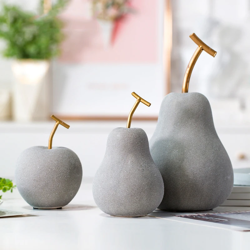 Nordic creative ceramics apple pear ornaments modern minimalist home wine cabinet decoration fruit display crafts
Nordic creative ceramics apple pear ornaments modern minimalist home wine cabinet decoration fruit display crafts